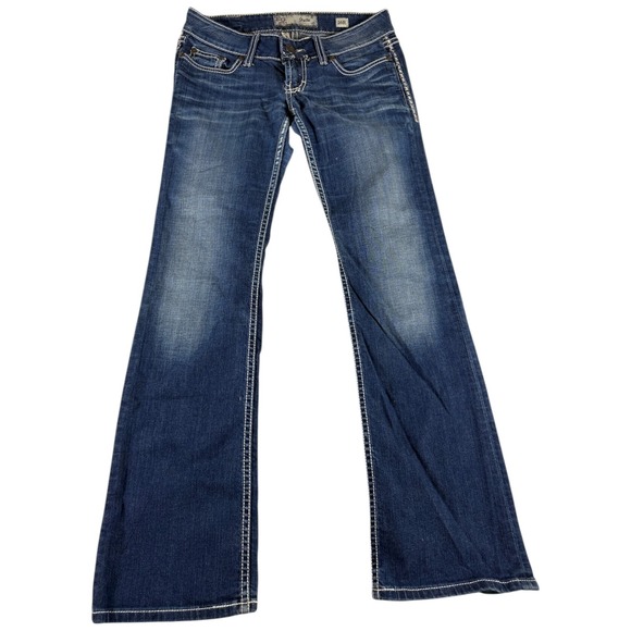 Buckle Denim - Buckle BKE Stella Slim Bootcut Jeans Womens 26 Blue Denim Low Rise Medium Wash